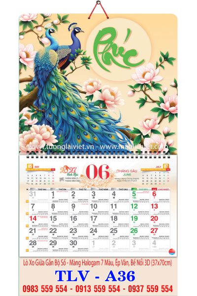 Bìa lò xo giữa 13 tờ Phúc Xanh