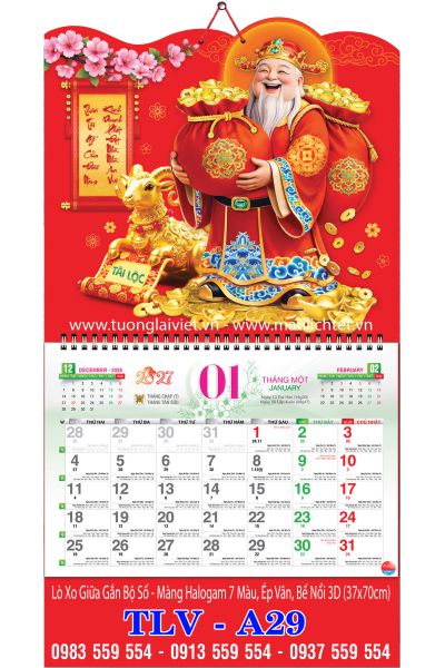 Bìa lò xo giữa 13 tờ Thần Tài