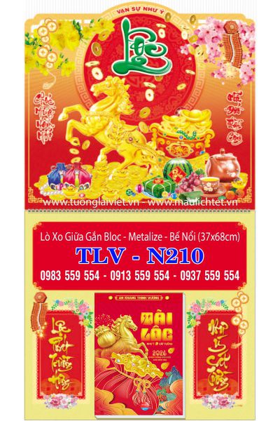 Lịch bloc lò xo giữa Lộc khai xuân