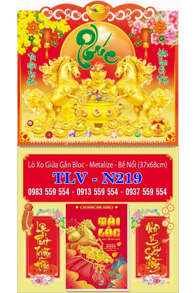 Lịch bloc lò xo giữa Phúc như ý