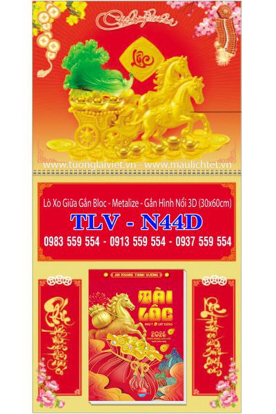 lò xo mini hình nổi Xuân Phát Tài